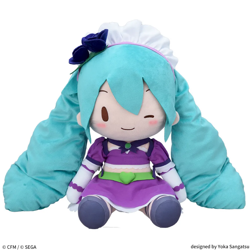 fuwa petit "Hatsune Miku x Love and Berry Dress Up and Dance!" Plush "Sparkly Purple" (LL)