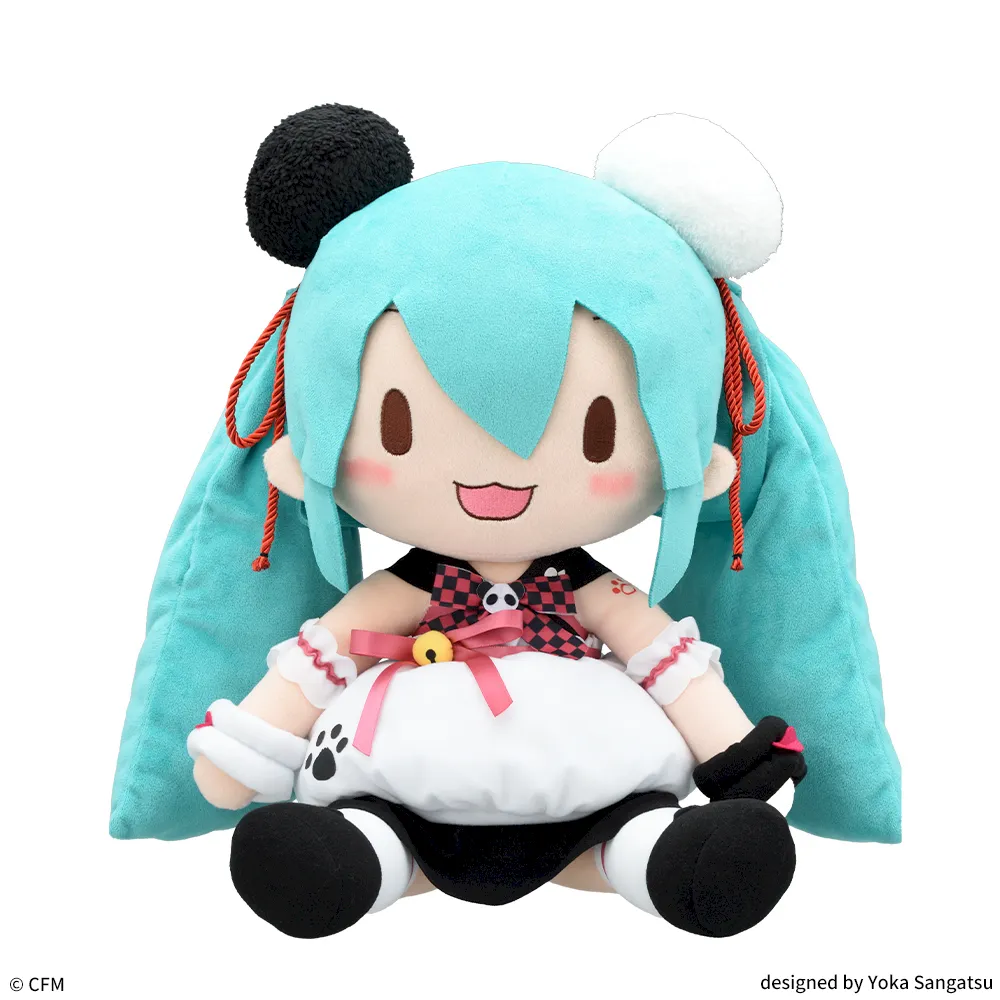 fuwa petit "Hatsune Miku" Panda Bun Plush (LL)