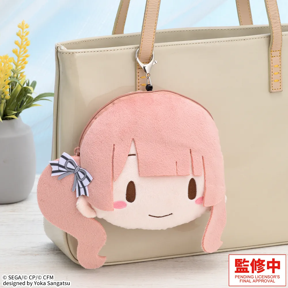 fuwa petit "HATSUNE MIKU: COLORFUL STAGE!" Face Pouch with Reel "Honami Mochizuki"