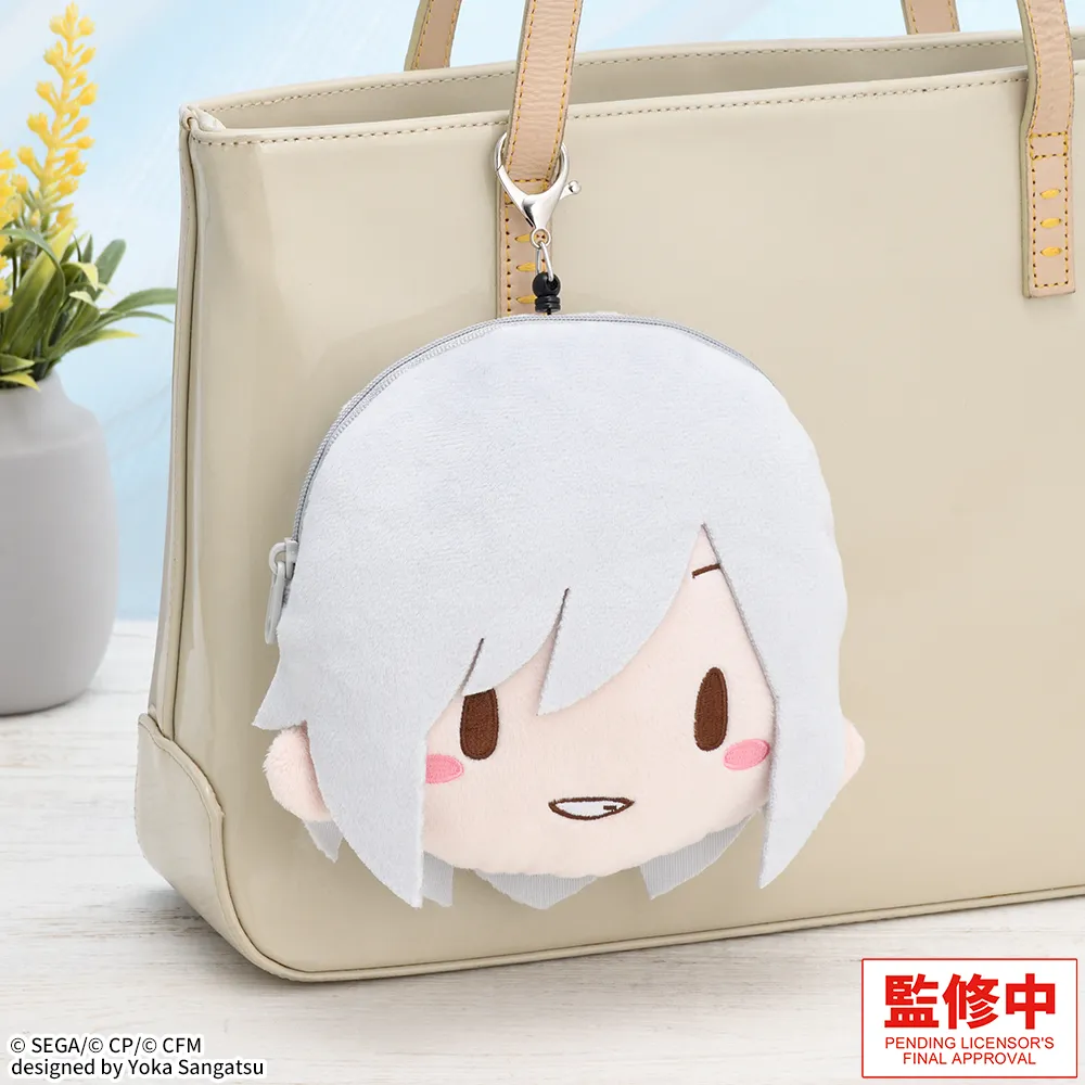 fuwa petit "HATSUNE MIKU: COLORFUL STAGE!" Face Pouch with Reel "Shiho Hinomori"