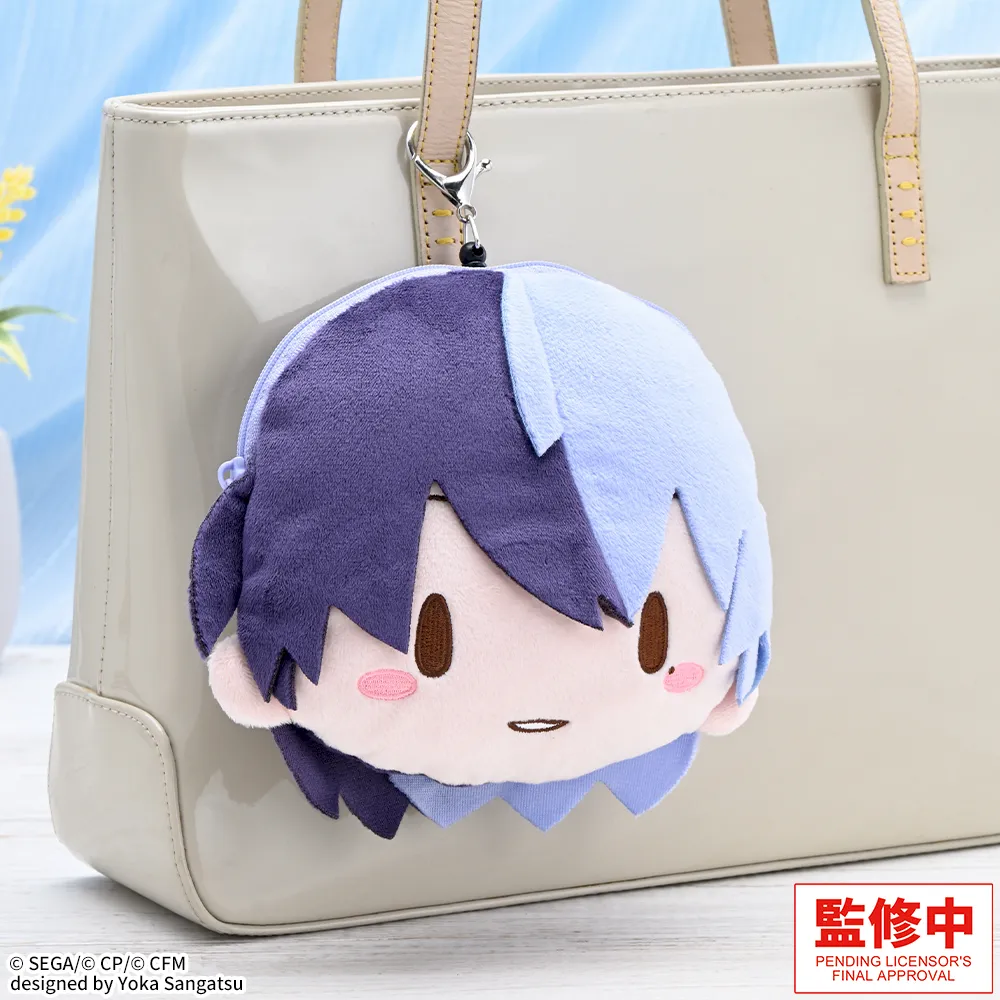 fuwa petit "HATSUNE MIKU: COLORFUL STAGE!" Face Pouch with Reel "Toya Aoyagi"