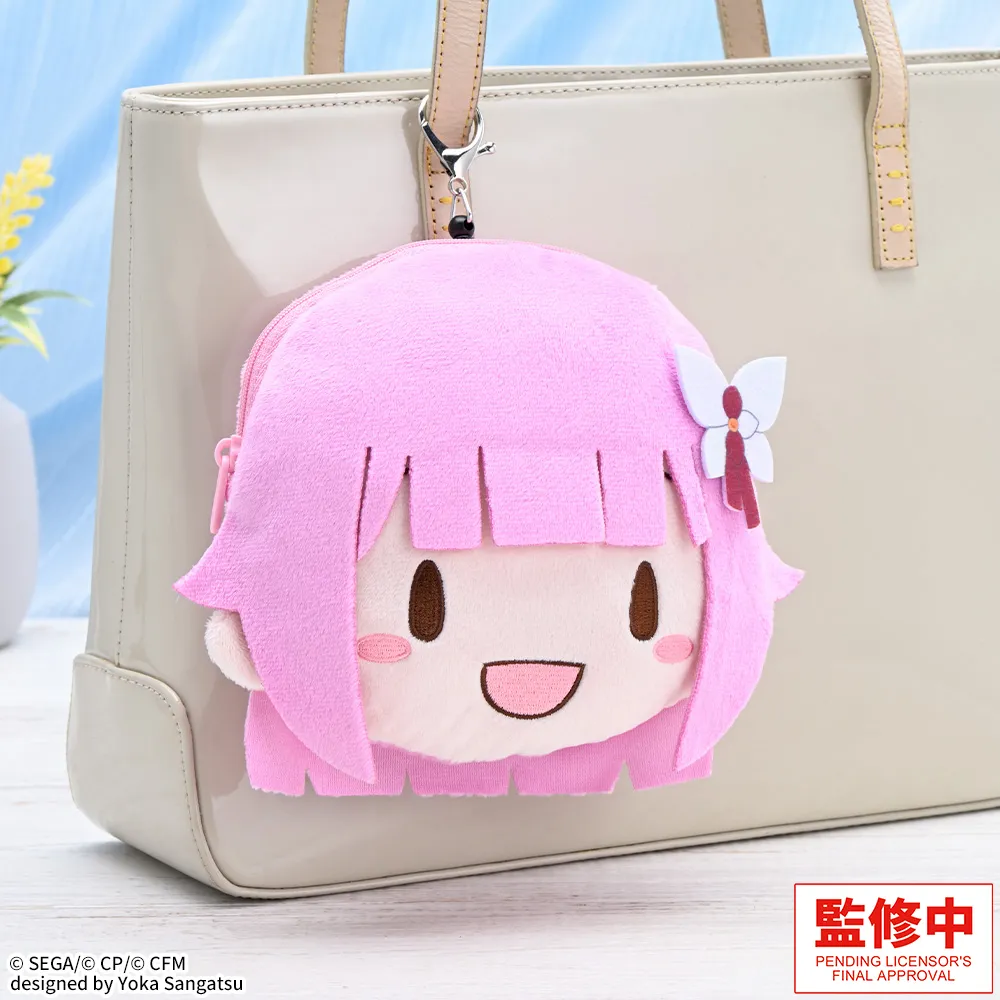 fuwa petit "HATSUNE MIKU: COLORFUL STAGE!" Face Pouch with Reel "Emu Otori"